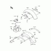 Схема вузла: Крило для Kawasaki BJ250 Estrella Custom