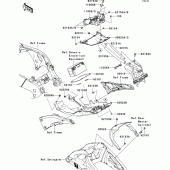 Схема узла: Заднее крыло для Kawasaki ZX1000 Ninja ZX-10R ABS