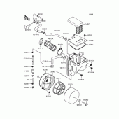 Схема узла: Воздушный фильтр для Kawasaki KLX250 D-Tracker