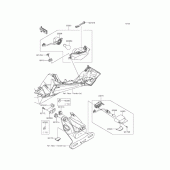 Схема узла: Стоп сигнал для Kawasaki BX250 NINJA 250SL