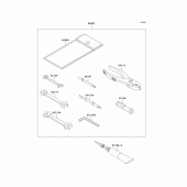 Схема узла: Owners tools(b9f) для Kawasaki VN1700 VN1700 Voyager ABS