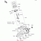 Схема вузла: Crankshaft/piston(s) для Kawasaki ZG1400 1400GTR ABS