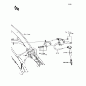 Схема узла: Система зажигания для Kawasaki KX250/ KX252 KX250F