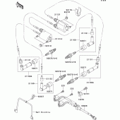 Схема вузла: Ignition system для Kawasaki VN1500 VN1500 Classic Tourer Fi
