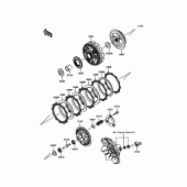 Схема вузла: Зчеплення для Kawasaki ER250 Z250 ABS