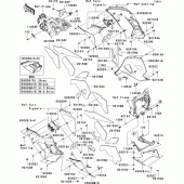 Схема узла: Cowling lowers(1/2) для Kawasaki ZX1400 ZZR1400