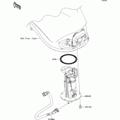 Схема узла: Топливный насос для Kawasaki ZX1000 Z1000SX