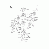 Схема вузла: Meter(s) для Kawasaki VN750 Vulcan 750