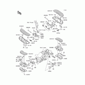 Схема вузла: Підніжки для Kawasaki VN1700 Vulcan 1700 Voyager