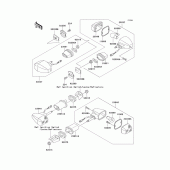 Схема узла: Поворотники для Kawasaki ZX900 Ninja ZX-9R