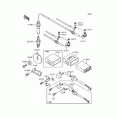Схема узла: Система зажигания для Kawasaki ZX900 GPZ900R