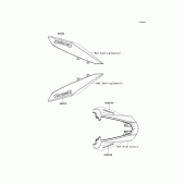 Схема вузла: Decals(black)(white)(daf/das) для Kawasaki ZR1000 Z1000