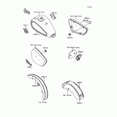 Схема вузла: Decals(red/red)(vn1500-a10) для Kawasaki VN1500 VN-15