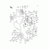 Схема вузла: Engine cover(s)(1/2) для Kawasaki KLX250 KLX250S