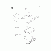Схема вузла: Сидіння для Kawasaki ZX600 Ninja ZX-6