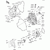 Схема вузла: Engine cover(s) для Kawasaki EX650 Ninja 650