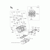 Схема вузла: Головка циліндра для Kawasaki EX250 Ninja 250R