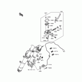 Схема вузла: Передній гальмівний циліндр Kawasaki ER250 Z250 ABS