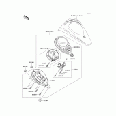 Схема вузла: Meter(s) для Kawasaki VN900 Vulcan 900 Custom