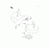 Схема вузла: Сидіння для Kawasaki VN1500 Vulcan 1500 Nomad Fi