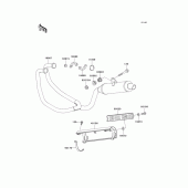 Схема вузла: Вихлопна система для Kawasaki KLE500