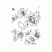 Схема вузла: Кришка двигуна для Kawasaki KLX250 D-Tracker X