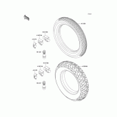 Схема узла: Шины для Kawasaki EX250 Ninja 250