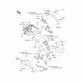 Схема узла: Заднее крыло (1/2) для Kawasaki VN1700 Vulcan 1700 Vaquero
