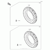 Схема узла: Шины для Kawasaki BR125 Z125 Pro KRT Edition