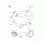 Схема узла: Fuel injection для Kawasaki KX250/ KX252 KX250F