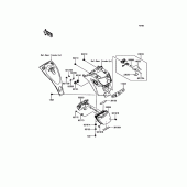 Схема вузла: Taillight(s) для Kawasaki EN650 Vulcan S