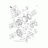 Схема вузла: Зчеплення для Kawasaki VN1600 VN1600 Classic