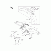 Схема вузла: Крило для Kawasaki KX450 KX450F