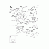 Схема вузла: Cowling(zx600-j3) для Kawasaki ZX600 Ninja ZX-6R