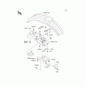 Схема узла: Крыло для Kawasaki KL250 KLR250