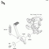 Схема вузла: Лапка гальма для Kawasaki ZX1400 ZZR1400 ABS