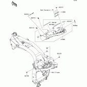 Схема узла: Battery case для Kawasaki ZR750 Z750R