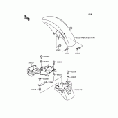 Схема вузла: Крило для Kawasaki ZR400 Zephyr X