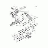 Схема вузла: Підвіска/задній амортизатор для Kawasaki EN650 Vulcan S