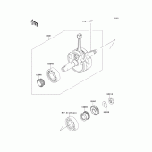 Схема вузла: Колінчастий вал для Kawasaki KLX125 KLX125