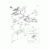 Схема вузла: Електроустаткування для Kawasaki VN800 Vulcan 800 Classic