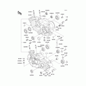 Схема узла: Картер двигателя для Kawasaki KX250/ KX252 KX250