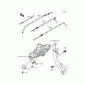 Схема узла: Тросики для Kawasaki KLZ1000 Versys 1000 LT