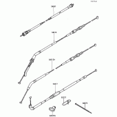 Схема вузла: Clutch cable для Kawasaki ZG1000 Concours