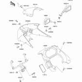 Схема вузла: Cowling(ex250-h5) для Kawasaki EX250 ZZR250