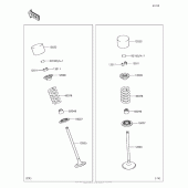 Схема узла: Клапан(ы) для Kawasaki ZX1000 Ninja 1000 ABS