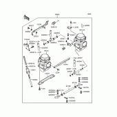 Схема вузла: Карбюратор для Kawasaki EX400 EX-4