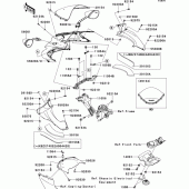 Схема вузла: Cowling(upper)(fcf) для Kawasaki ZX1400 ZBSR1400 ABS
