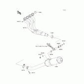 Схема вузла: Вихлопна система для Kawasaki ZX636 Ninja ZX-6R