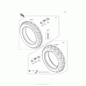 Схема вузла: Шини для Kawasaki VN1700 Vulcan 1700 Voyager ABS